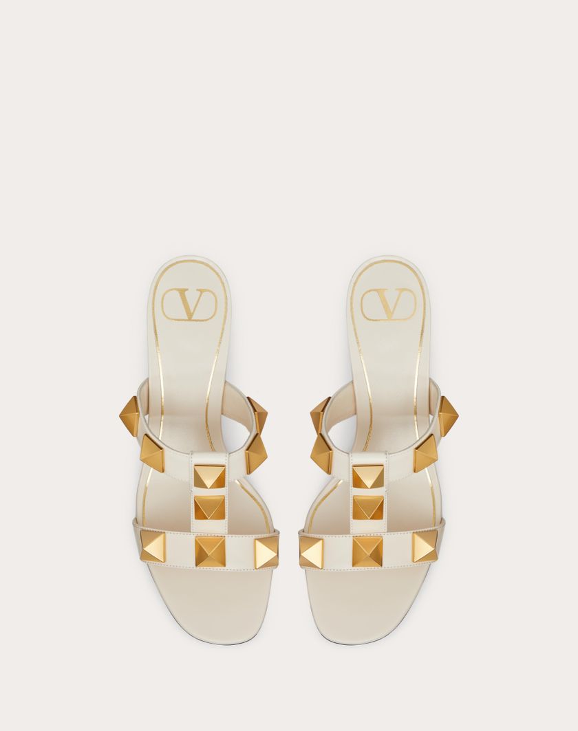 ROMAN STUD CALFSKIN SLIDE SANDAL 60 MM - Image 4